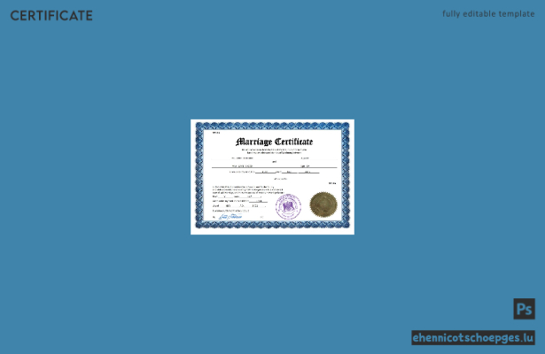 Syrische Heiratsurkunde – Beispielvorschau in Word und PDF